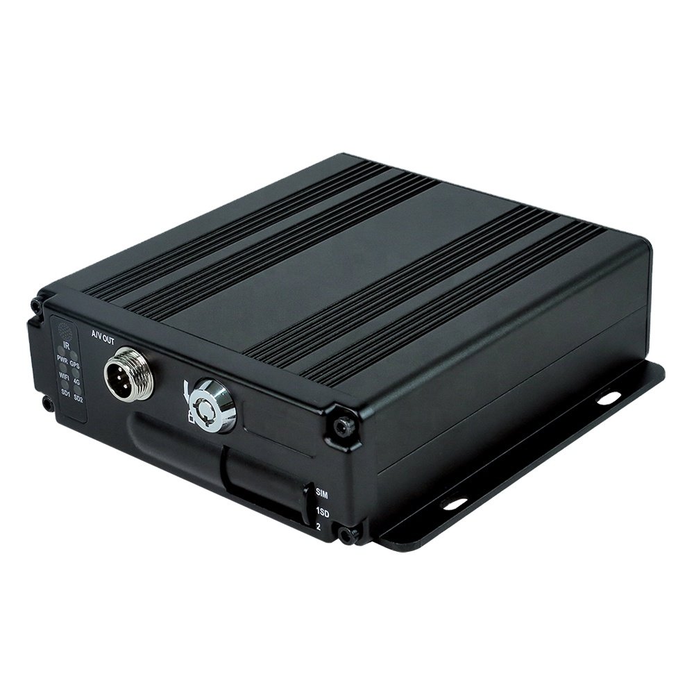 Digital video recorder MDVR with 4 channel AHD cameras video and audio format real-time tracking precision with GPS 4G WIFI